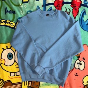 Pleasing Blue Thick Crewneck